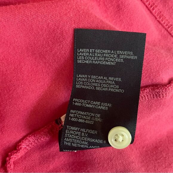 Tommy Hilfiger Women’s Pink Polo Shirt Barbiecore Size M - Picture 8 of 8
